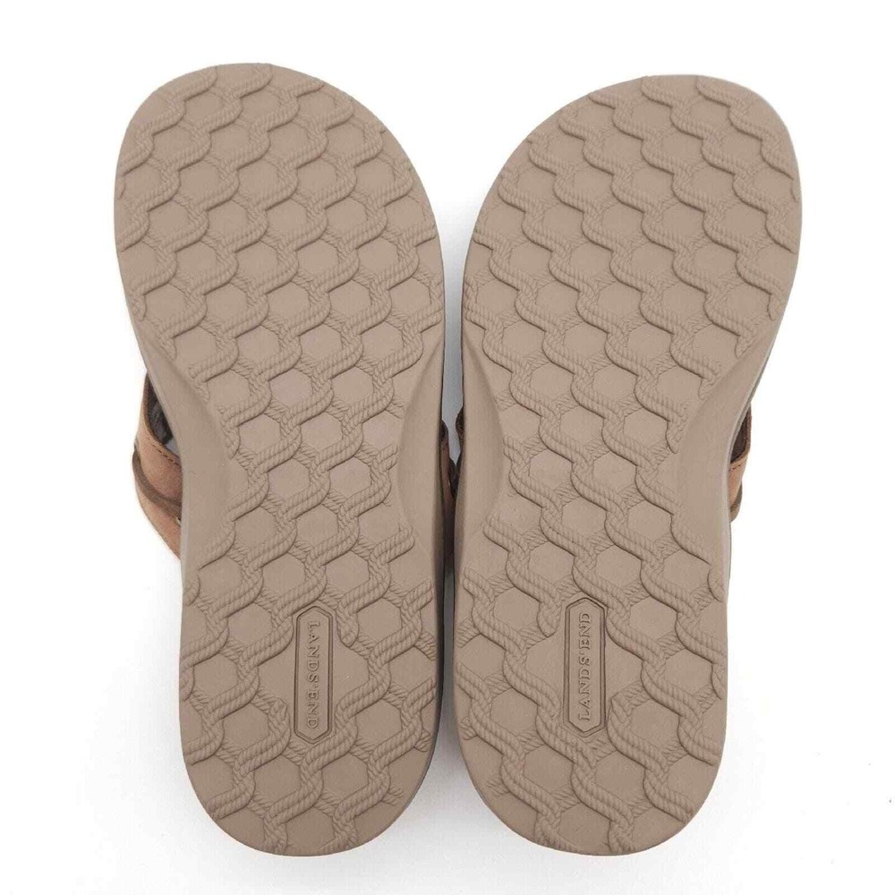 Lands End (Men's 8 D) Brown Flip‎ Flop Thong Sandals Coastal Summer Beach 427927 - Picture 8 of 8